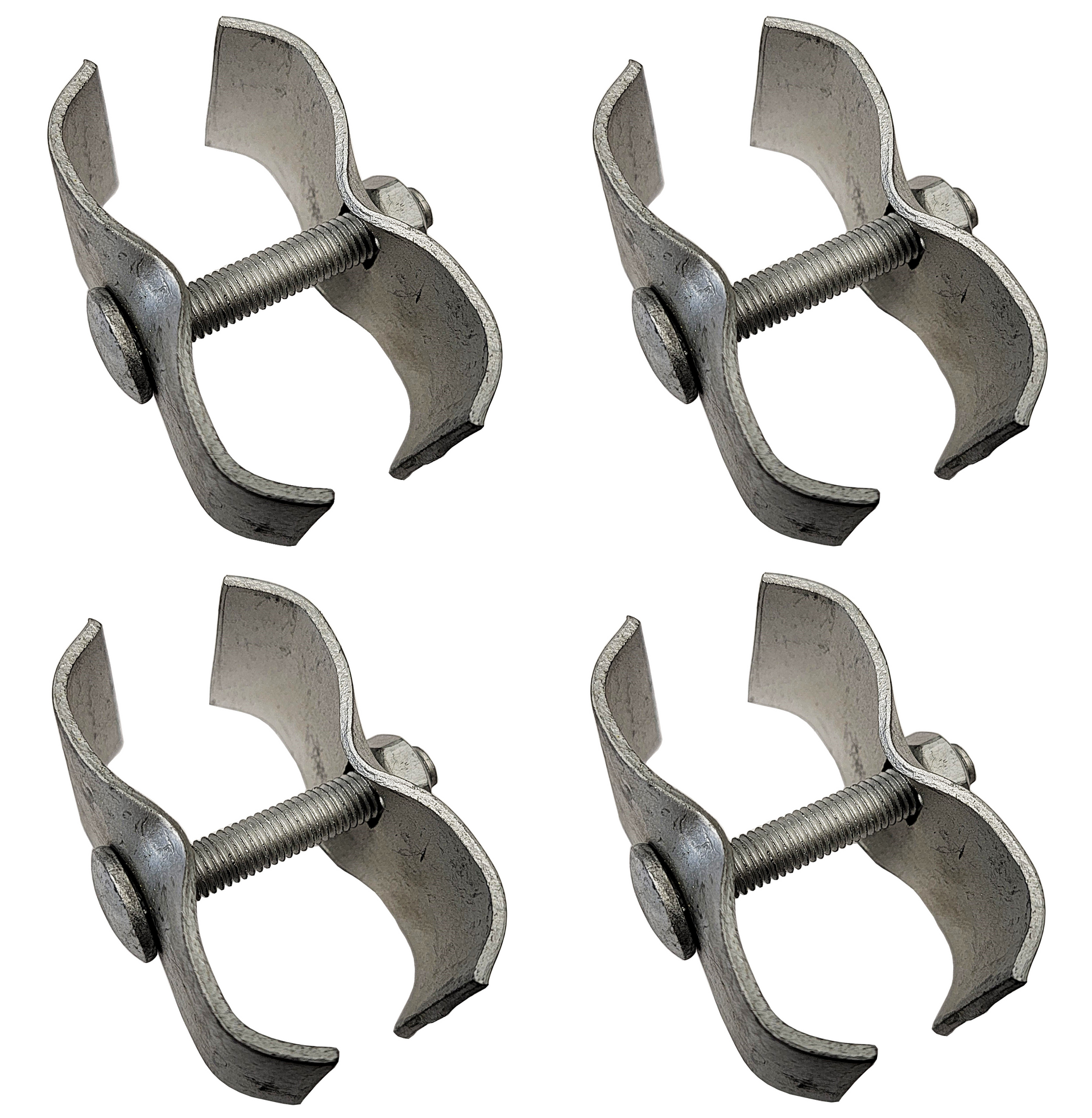 4 Pack of Galvanized Panel to Panel Clamps for 1 Inch Aluminum Square