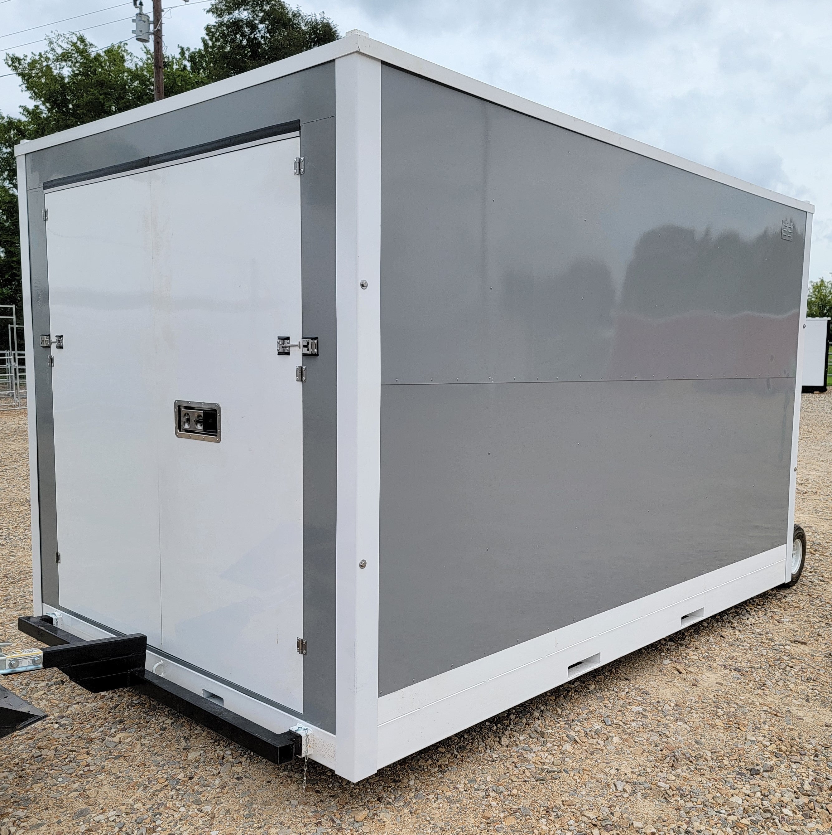 8'x12' Single Door Portable Relocatable Storage Facility Building Cont