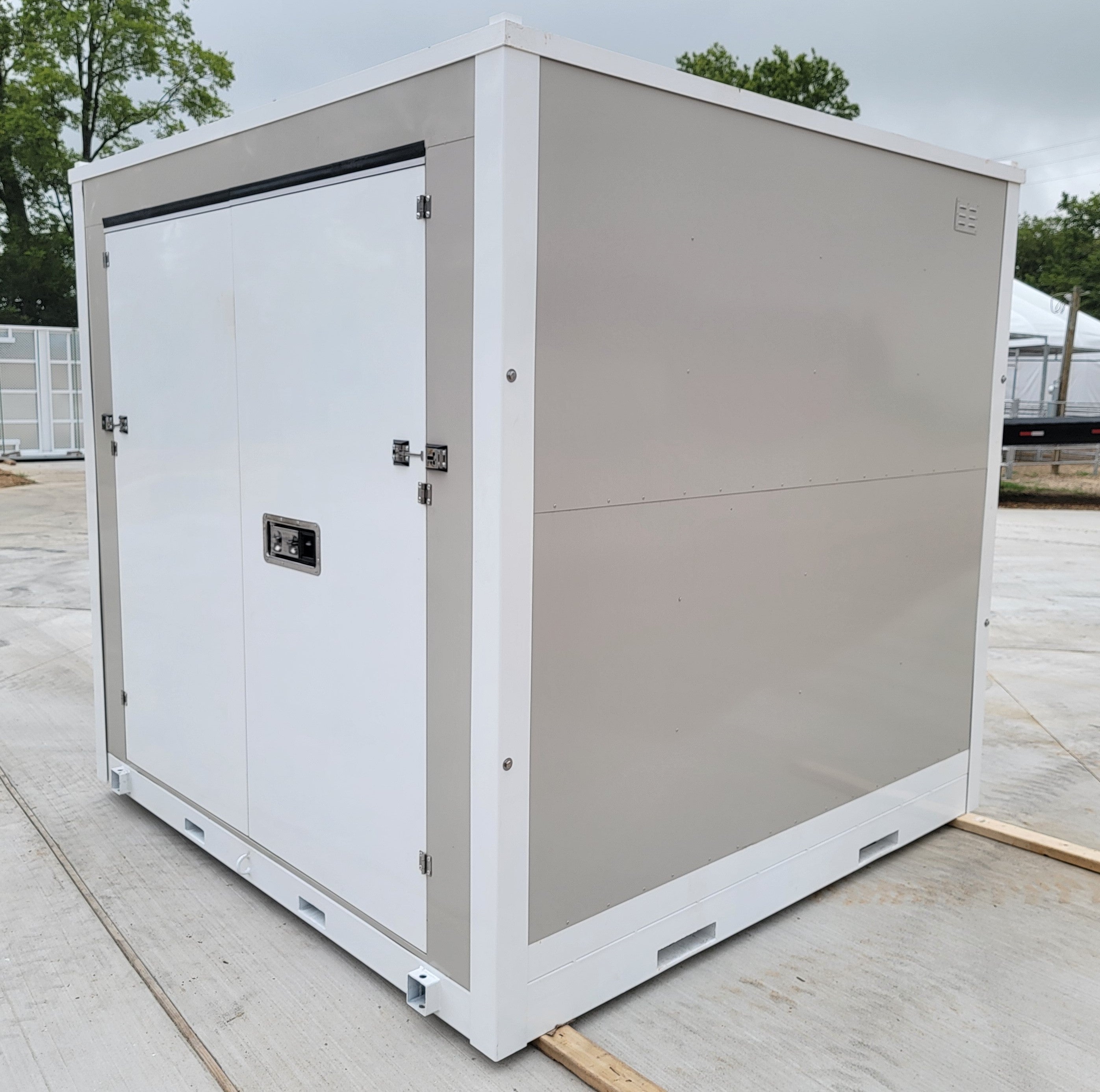 8'x8' Single Door Portable Relocatable Storage Facility Building Conta