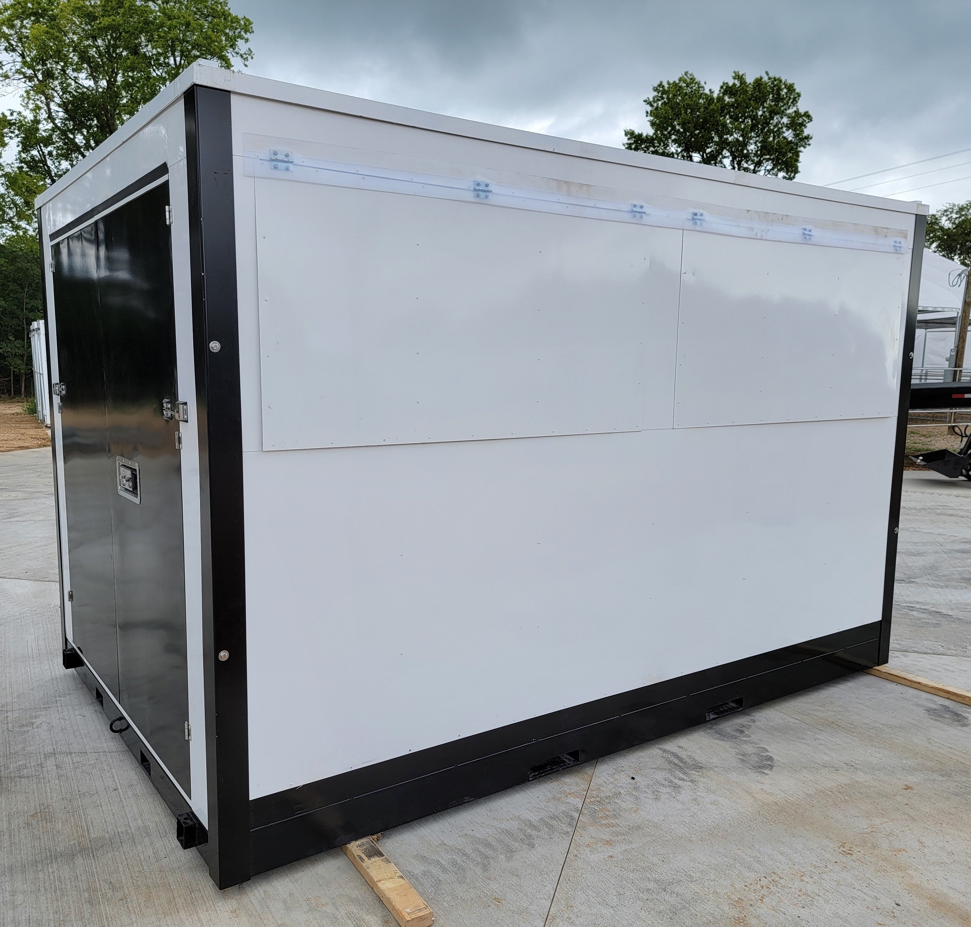 8'x12' Concession Stand Doors Portable Relocatable Storage Building Container Shed