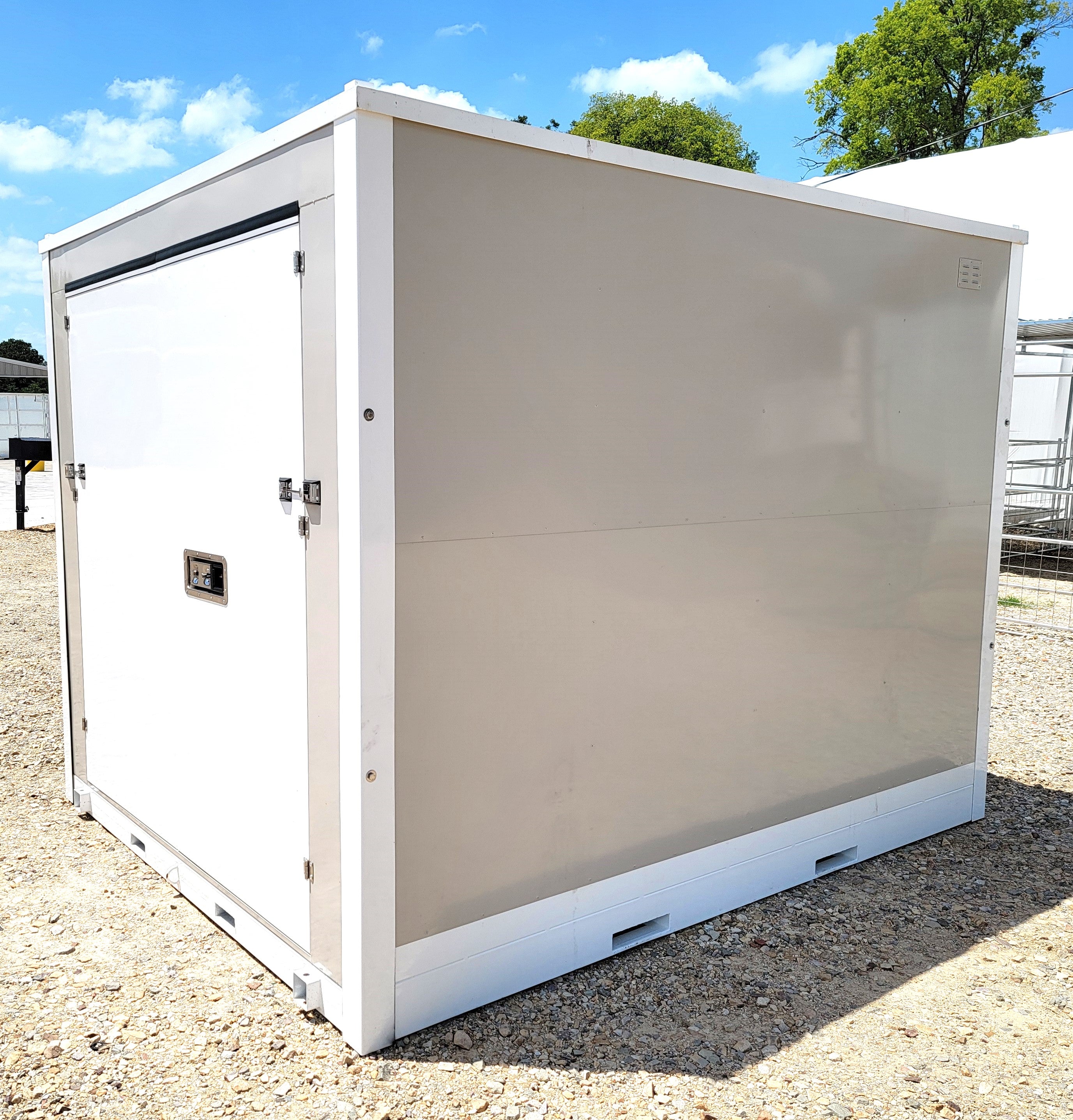 8'x10' Single Door Portable Relocatable Storage Facility Building Cont