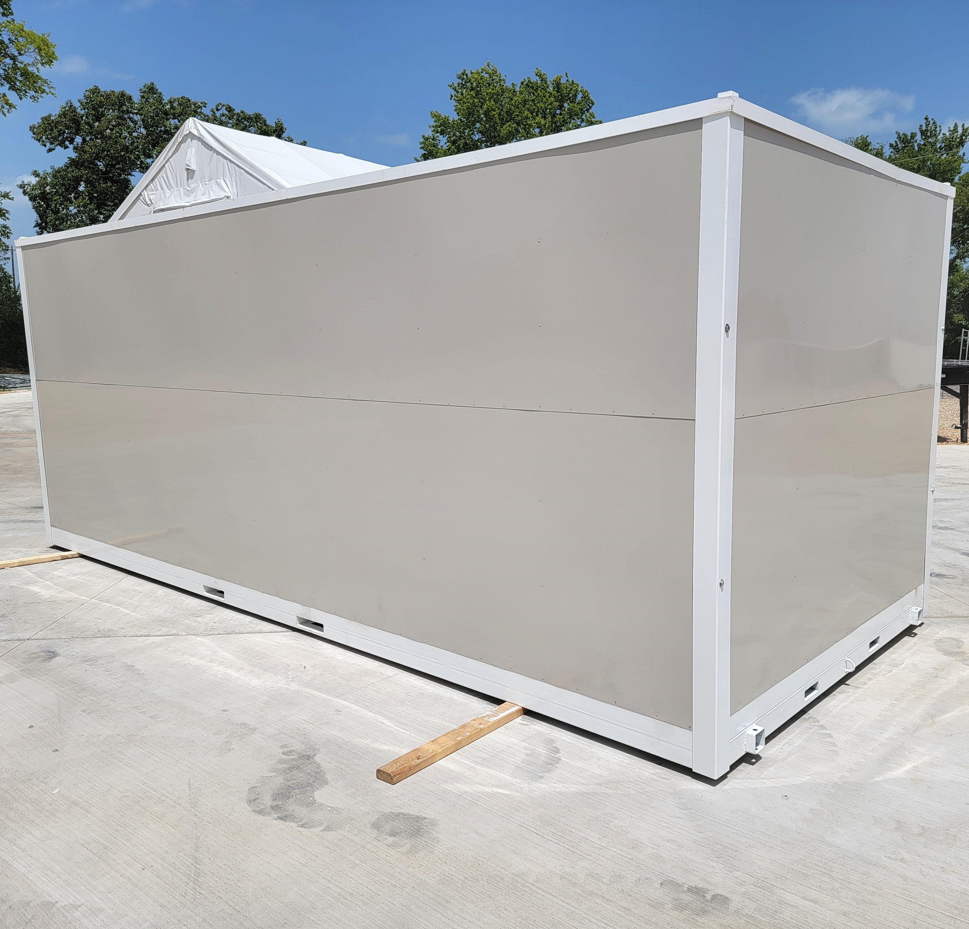 8'x20' Double Livestock Stall Portable Relocatable Storage Building Loafing Shed Container