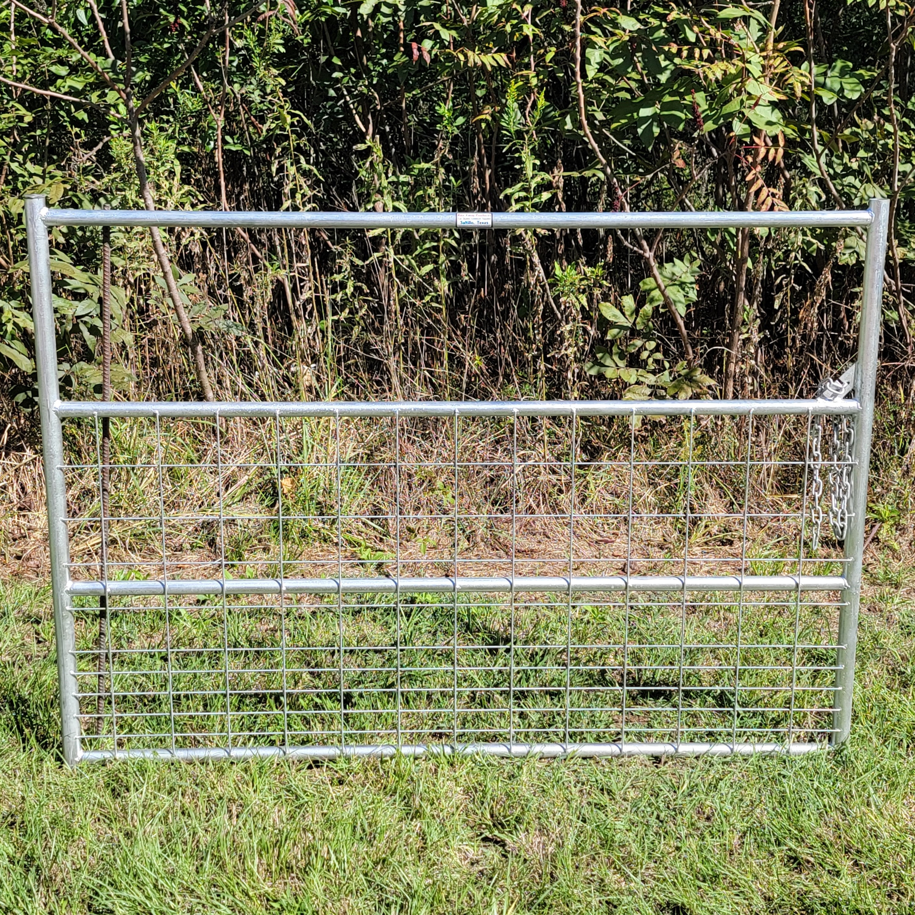 Galvanized 6 Ft Long 4 Rail with Mesh Gate for Small Livestock