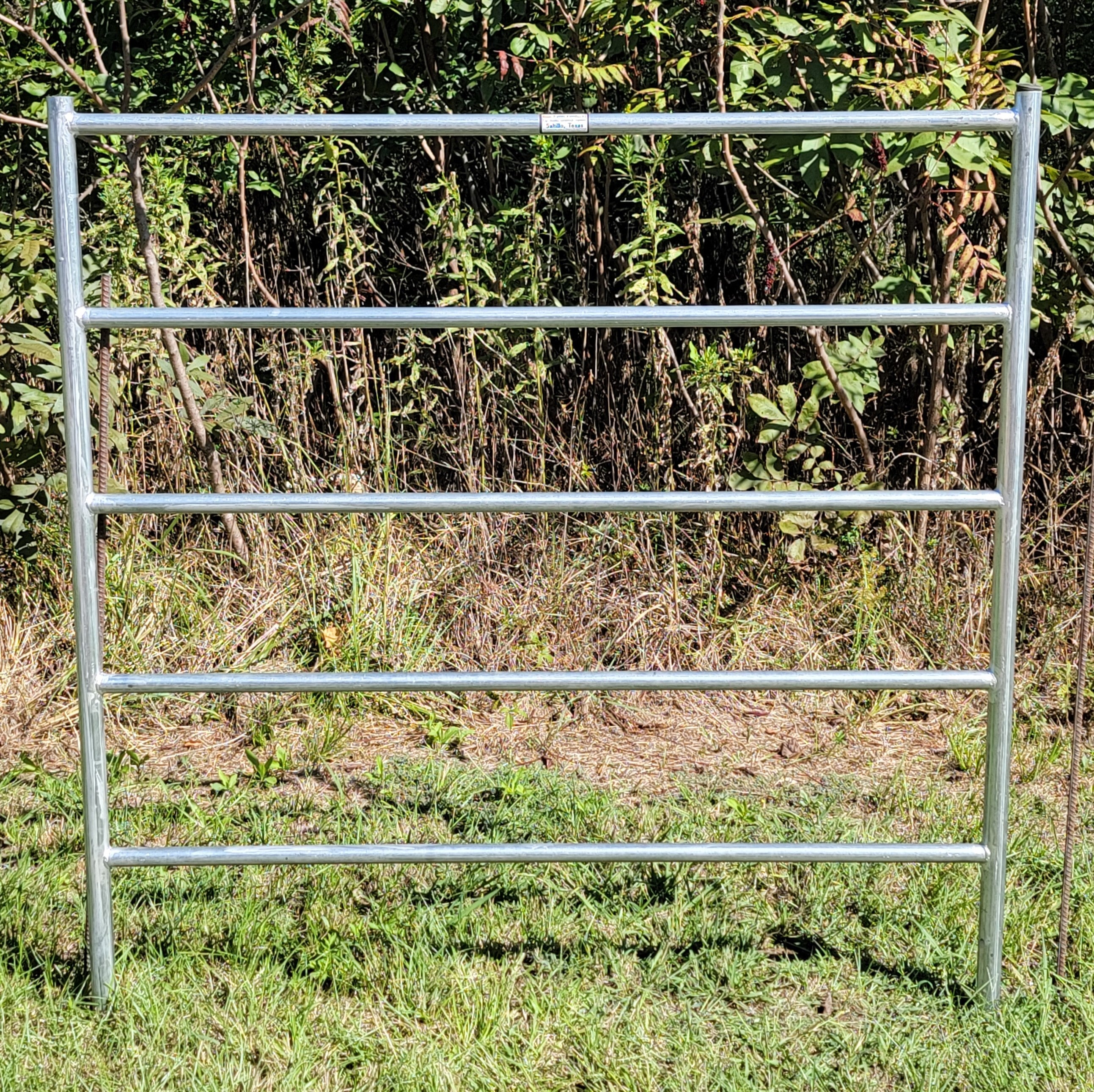 Galvanized 5 Ft Long by 5 Ft Tall 5 Rail Livestock Panel