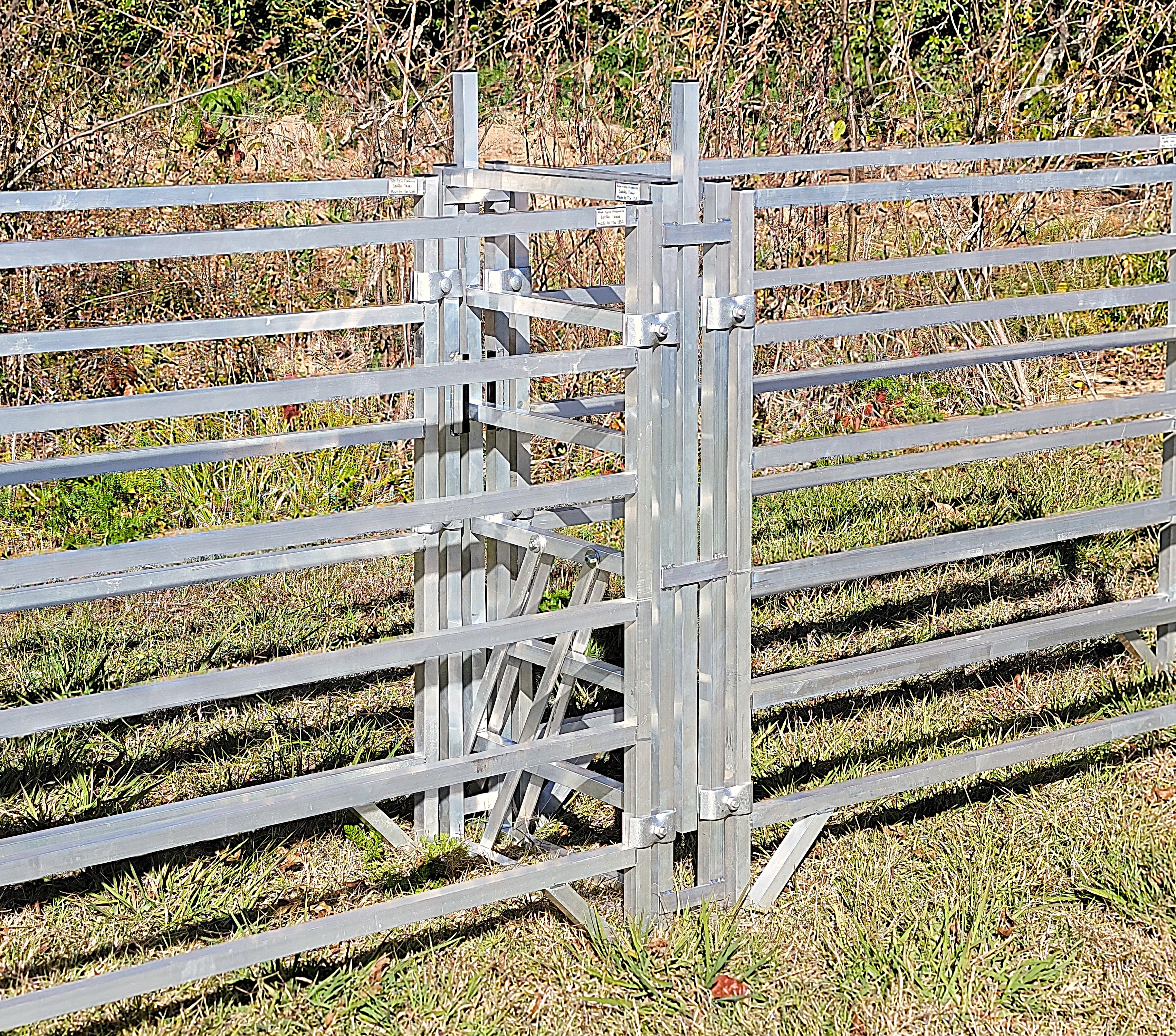 Aluminum 40-Inch-Tall Sheep & Goat Sliding Stop Gate for Sorting Alley & Pen Systems