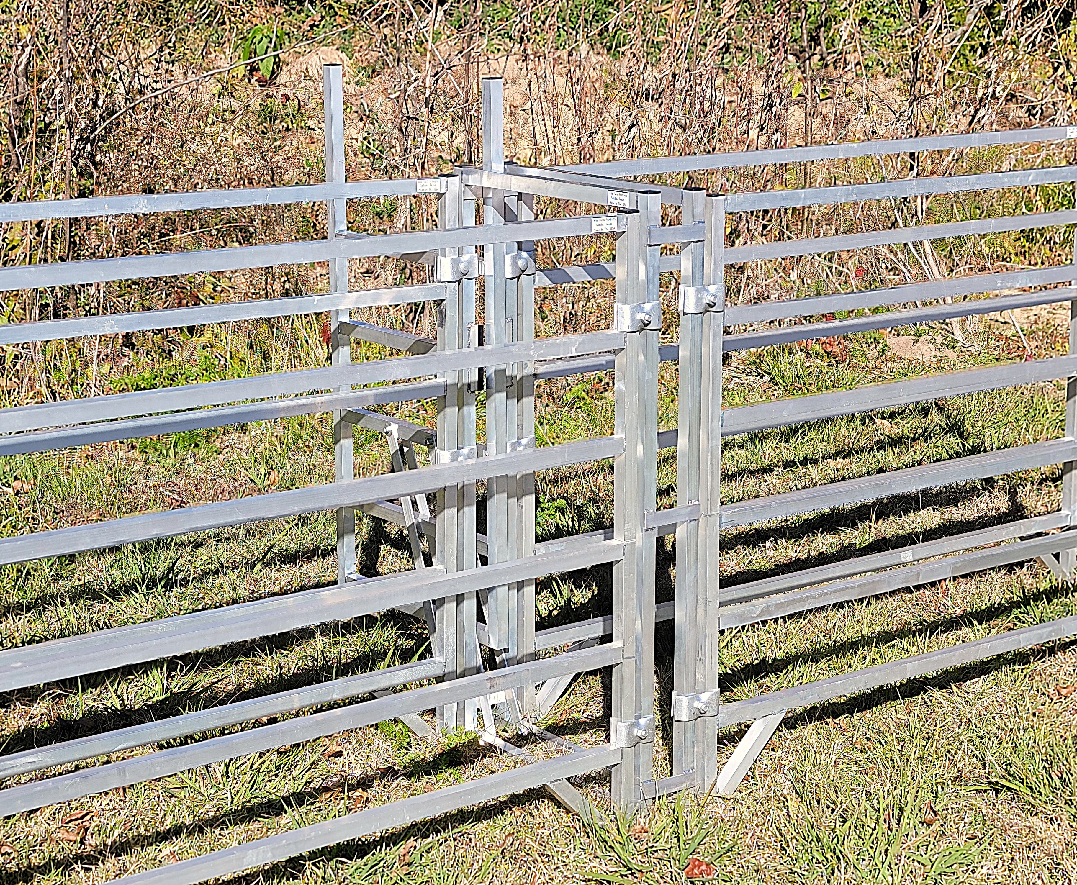 Aluminum 40-Inch-Tall Sheep & Goat Sliding Stop Gate for Sorting Alley & Pen Systems