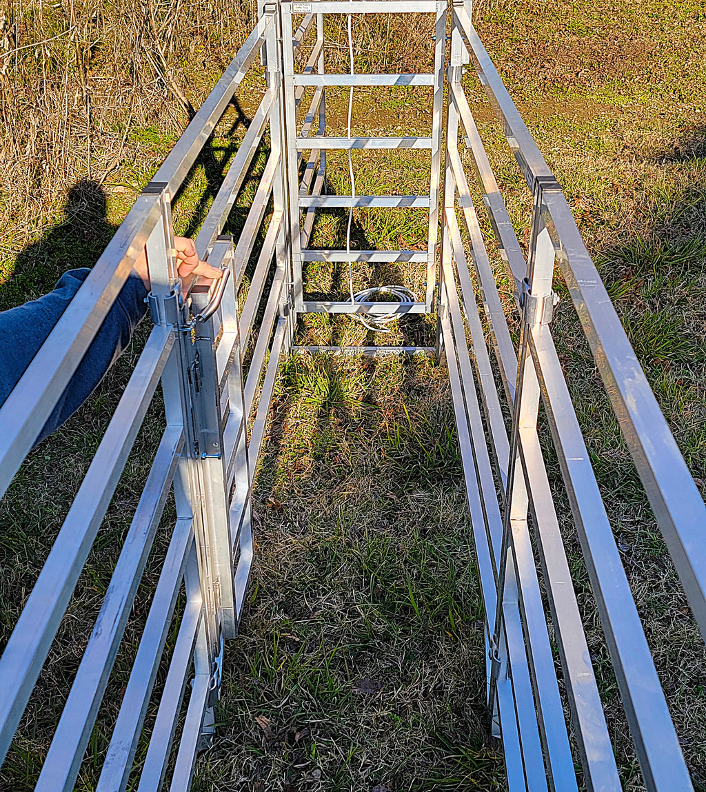 Sheep Gate System Aluminum Sheep & Goat Anti Backup Gate for Sorting Alley & Pen Systems