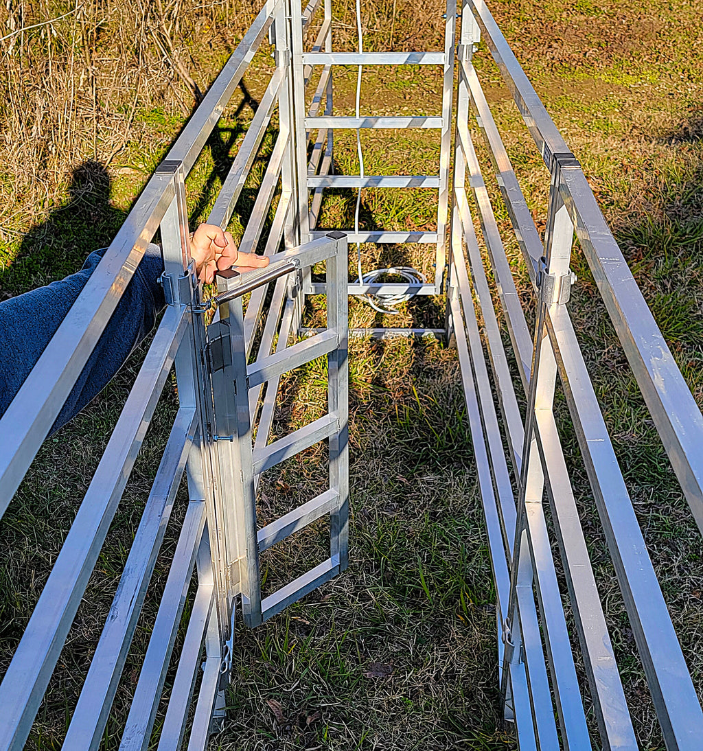 Sheep Gate System Aluminum Sheep & Goat Anti Backup Gate for Sorting Alley & Pen Systems
