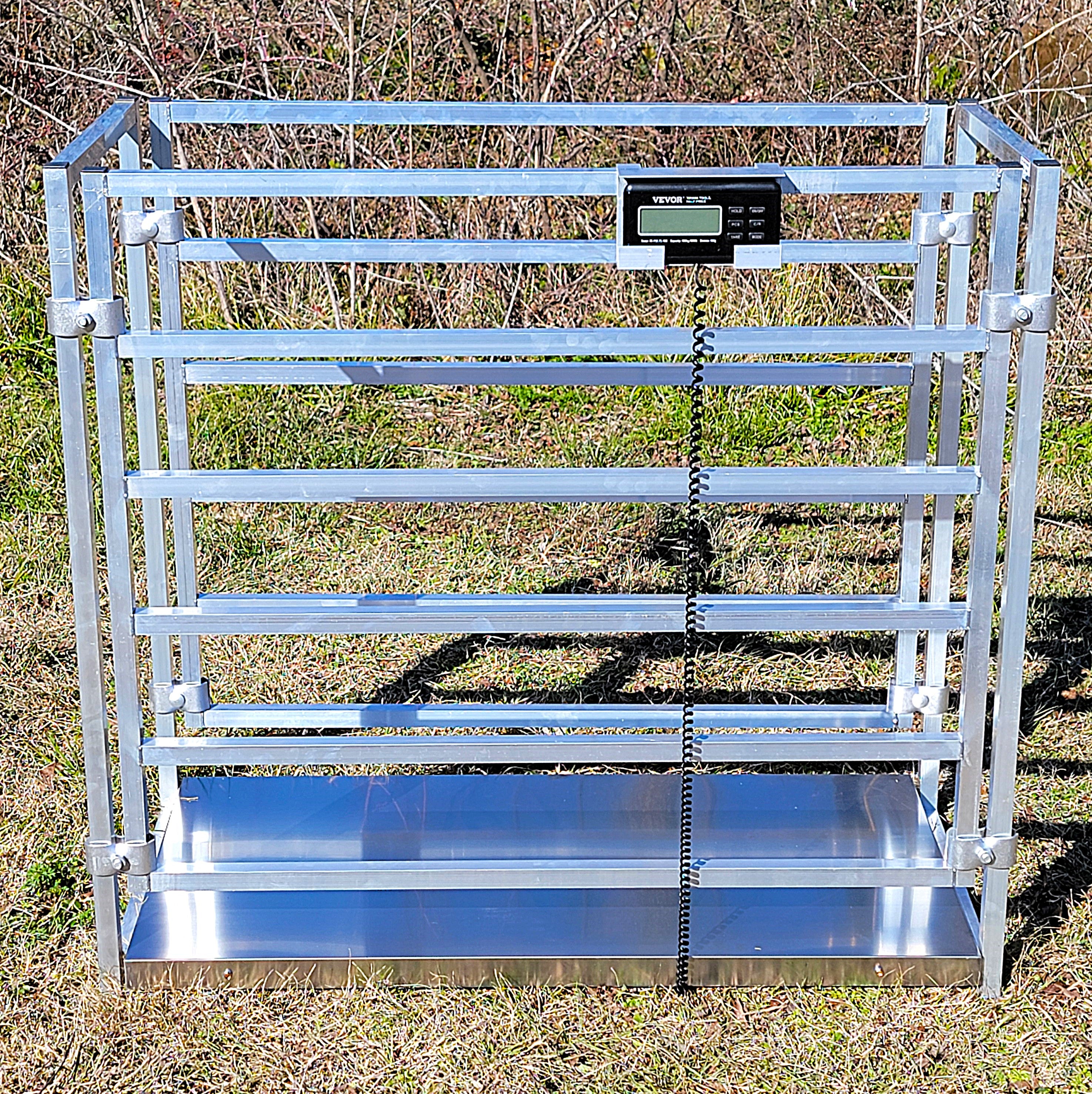 Aluminum 40-Inch-Tall Sheep & Goat Digital Weight Scale for Sorting Al