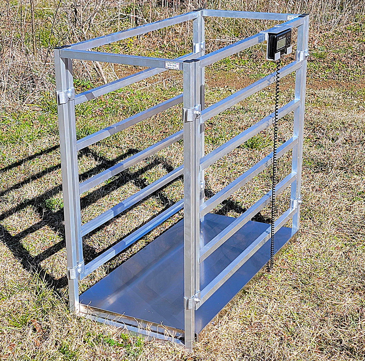 Aluminum 40-Inch-Tall Sheep & Goat Digital Weight Scale for Sorting Al