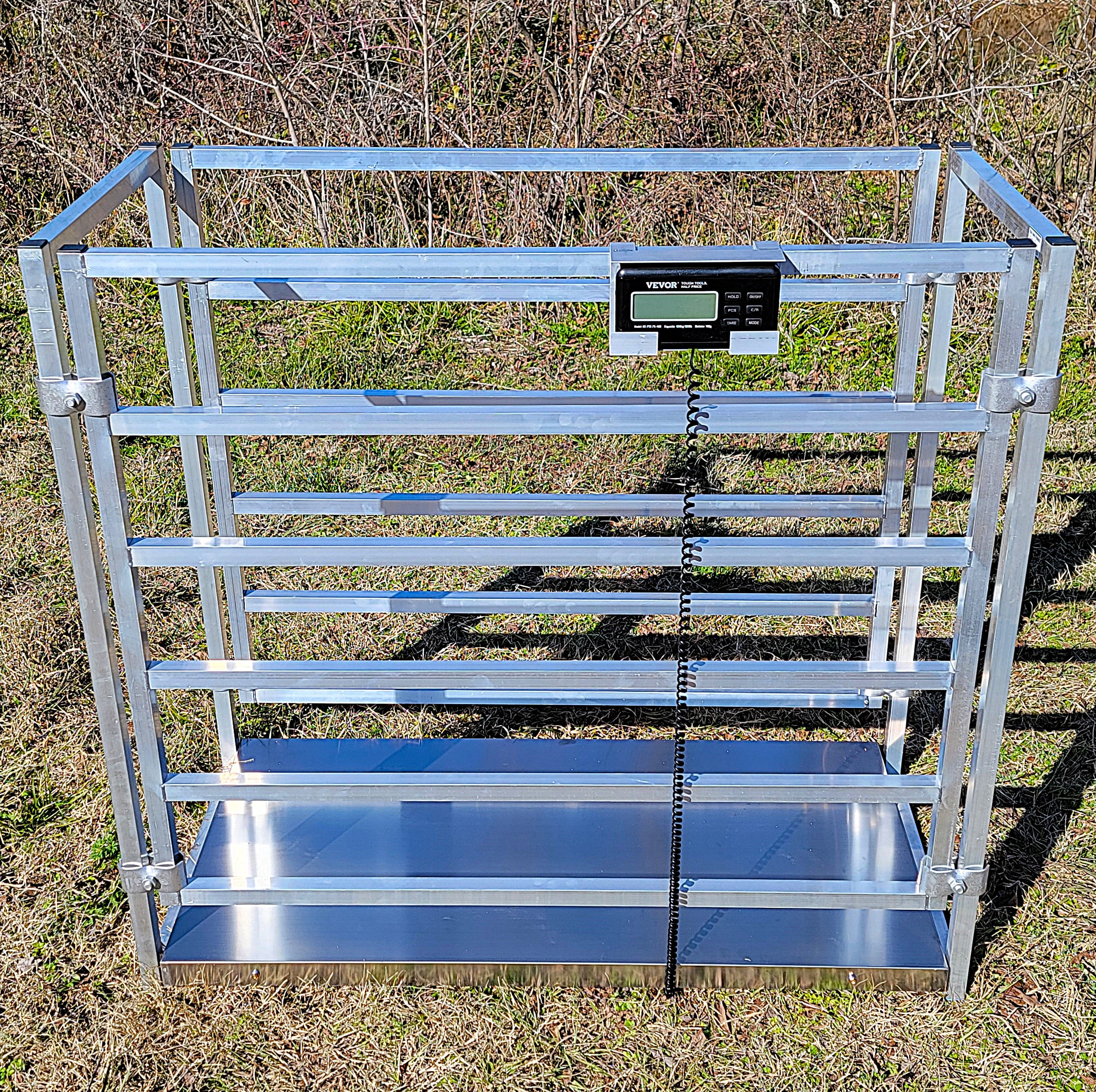 Aluminum 40-Inch-Tall Sheep & Goat Digital Weight Scale for Sorting Al