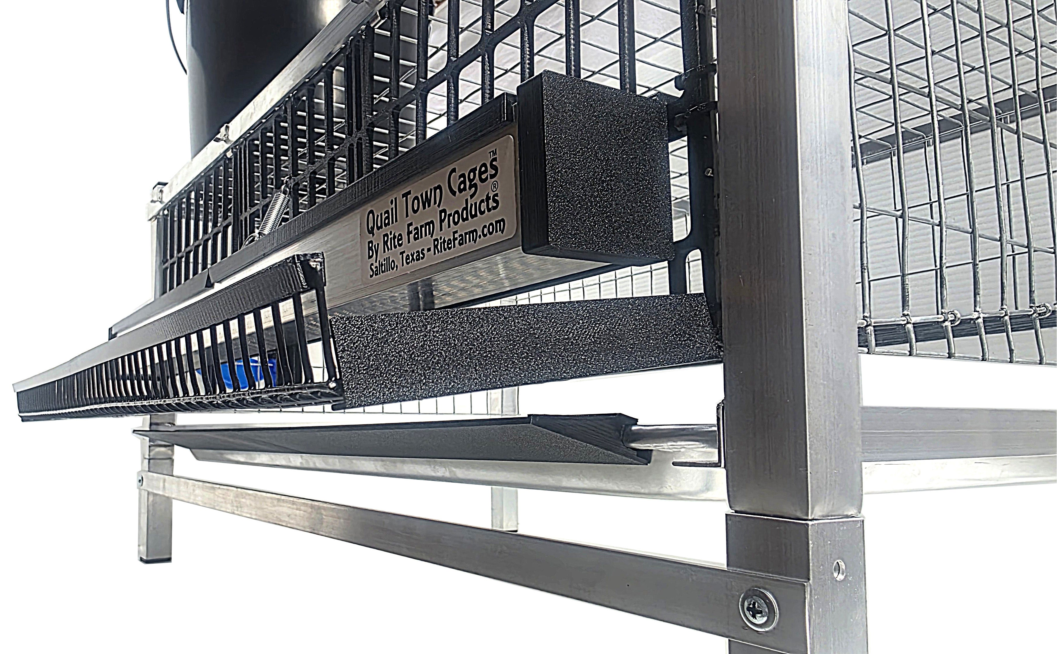 Quail Town Cages by Rite Farm Products - Optional Feed Saver Litter Tray Extension