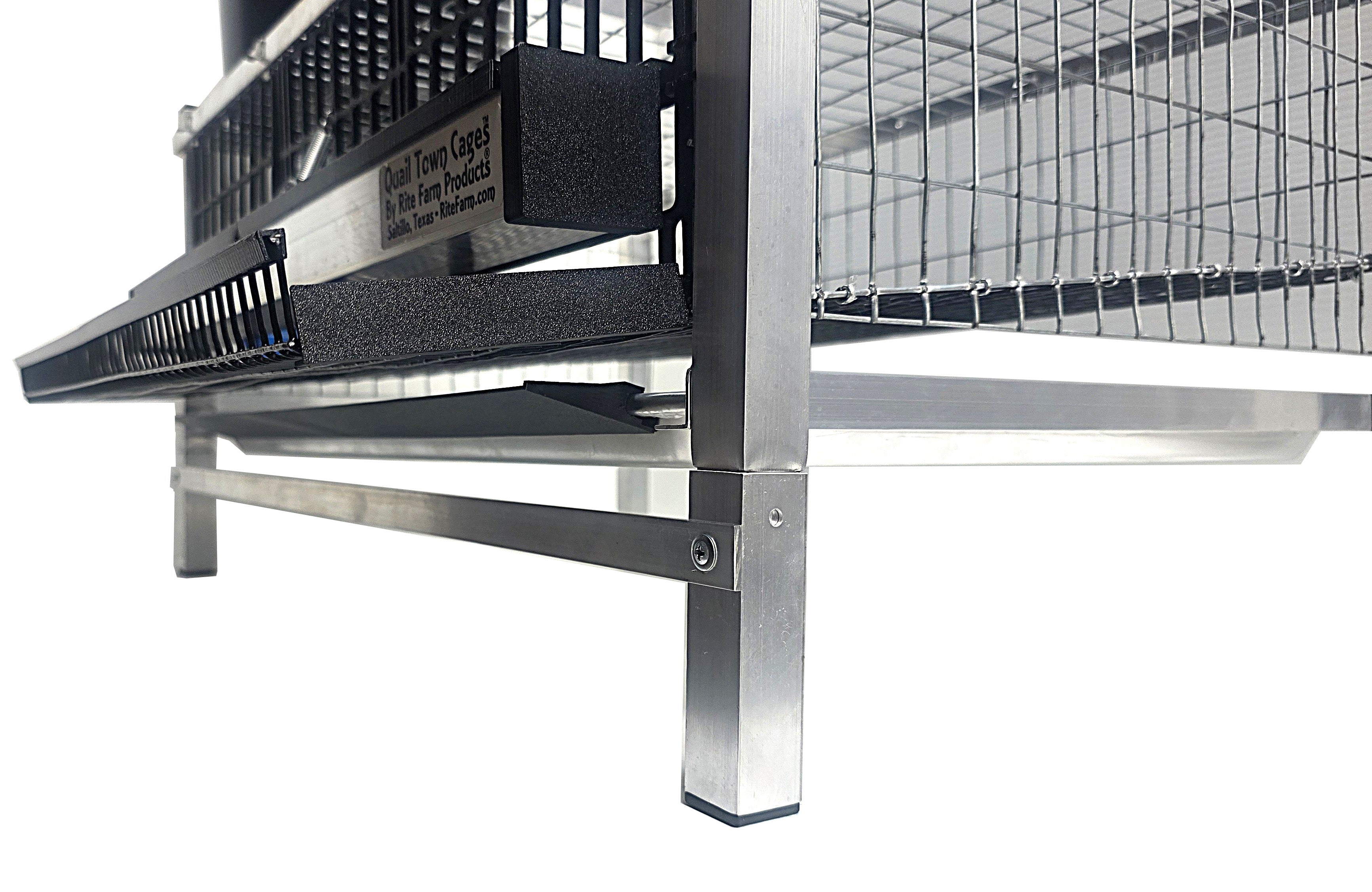 Quail Town Cages by Rite Farm Products - Optional Feed Saver Litter Tray Extension
