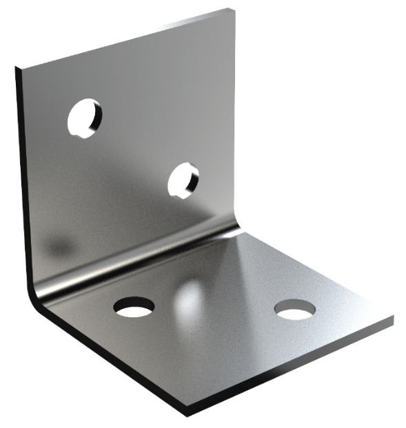 Galvanized 1 5/8 by 1 5/8 Inch Angle Brackets Designed for our Stall Roofing Systems