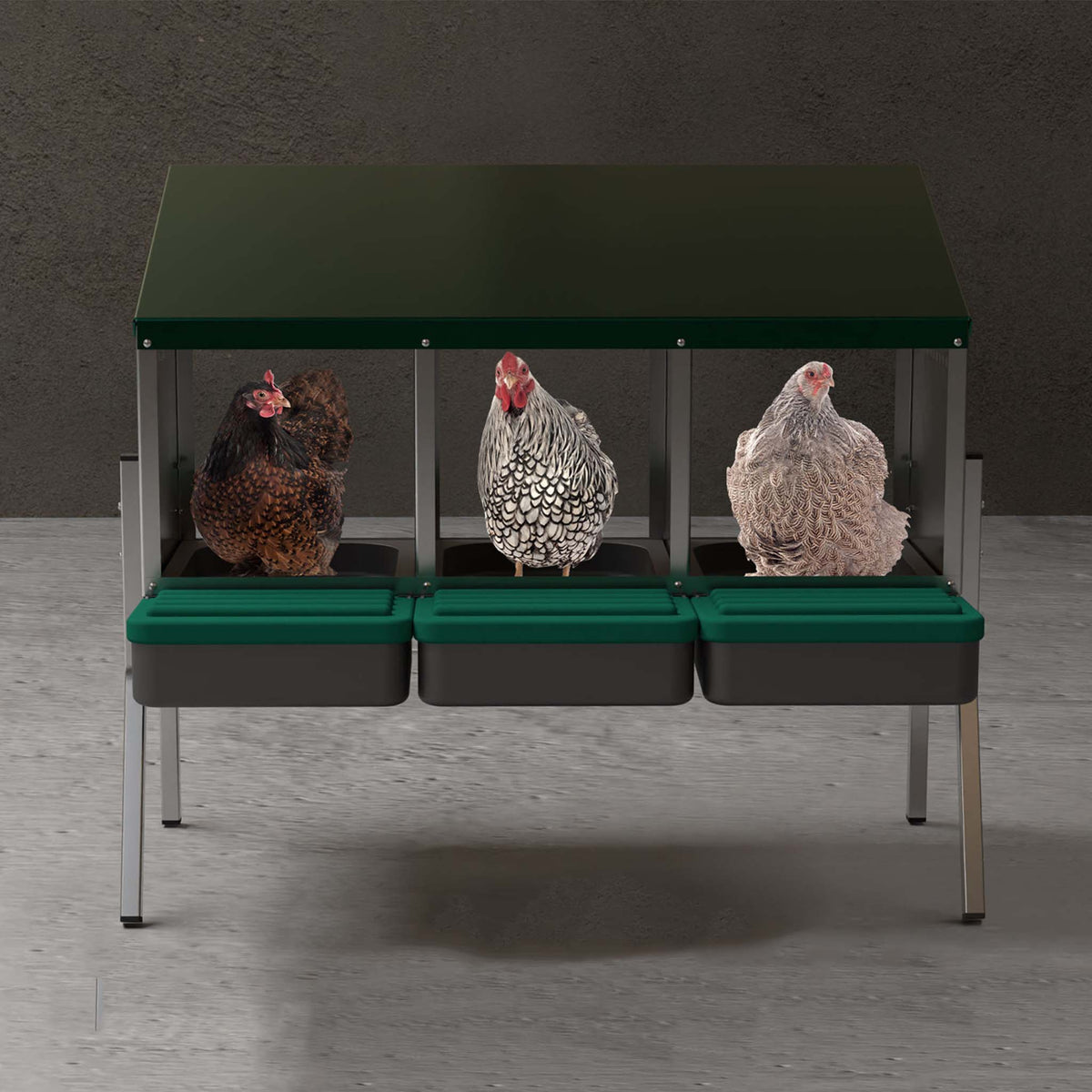 EggHouse Galvanized Nesting Box (Up to 30 Birds)