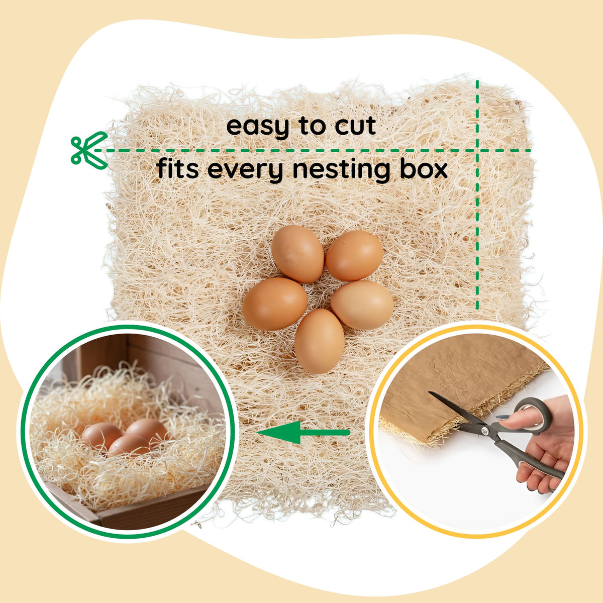 Premium Nesting Pads for Poultry