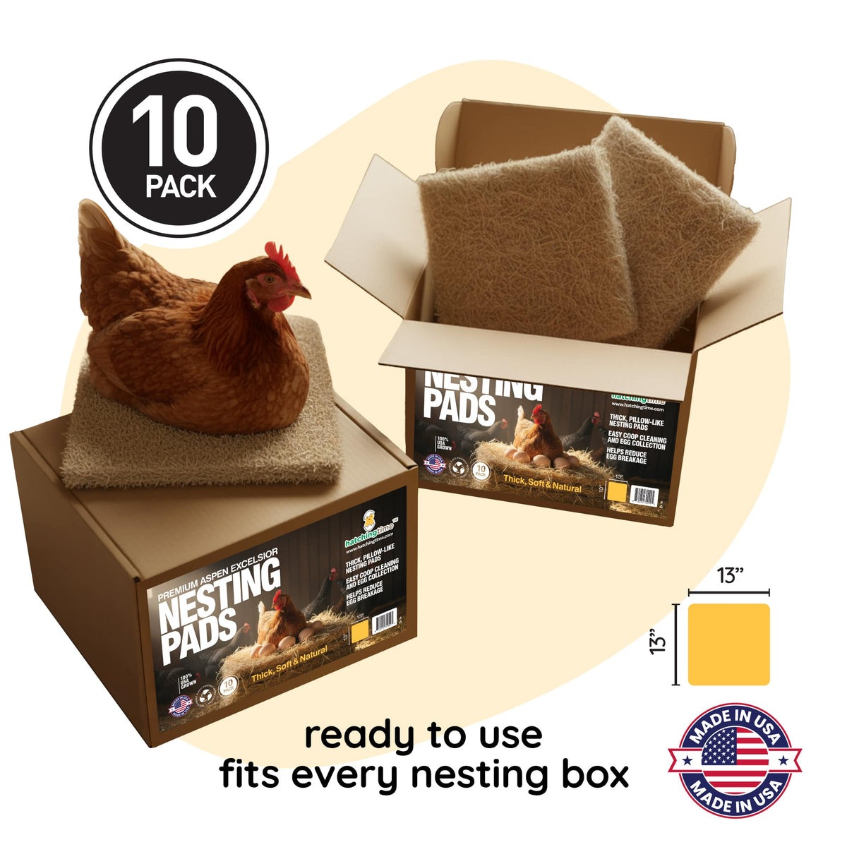 Premium Nesting Pads for Poultry