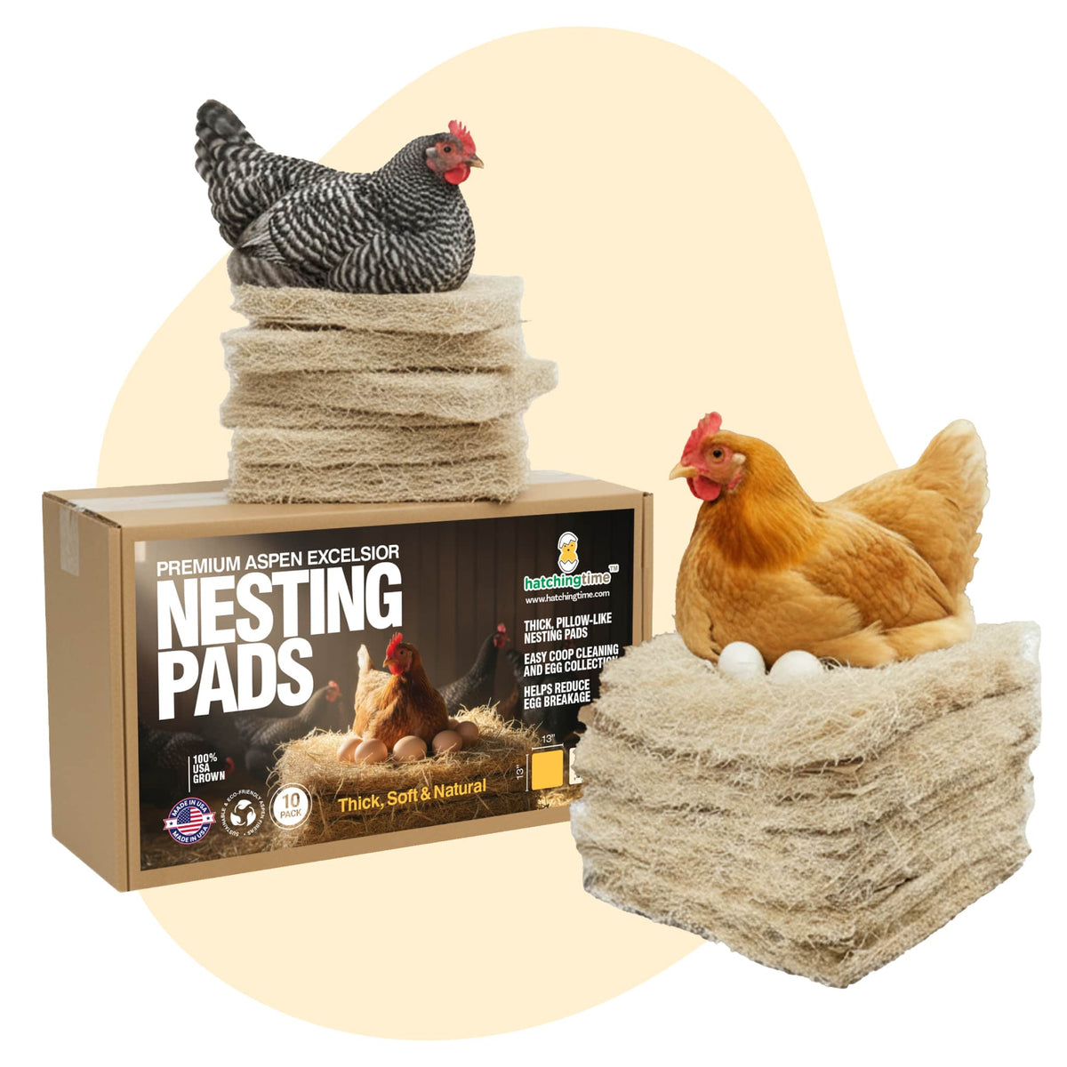 Premium Nesting Pads for Poultry