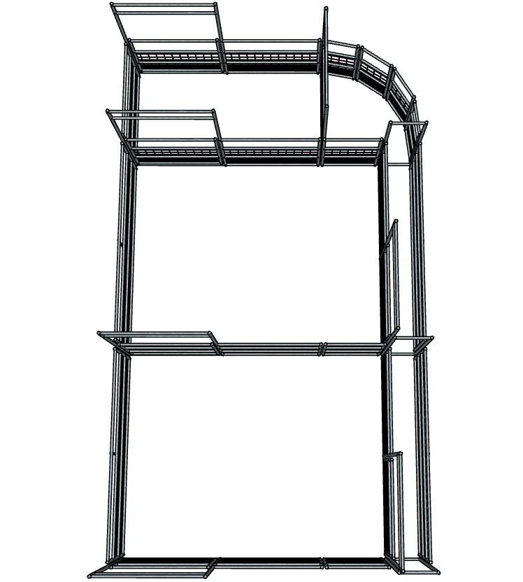 Galvanized 16-32 Head Goat/Sheep Working System 4-Rail with Mesh