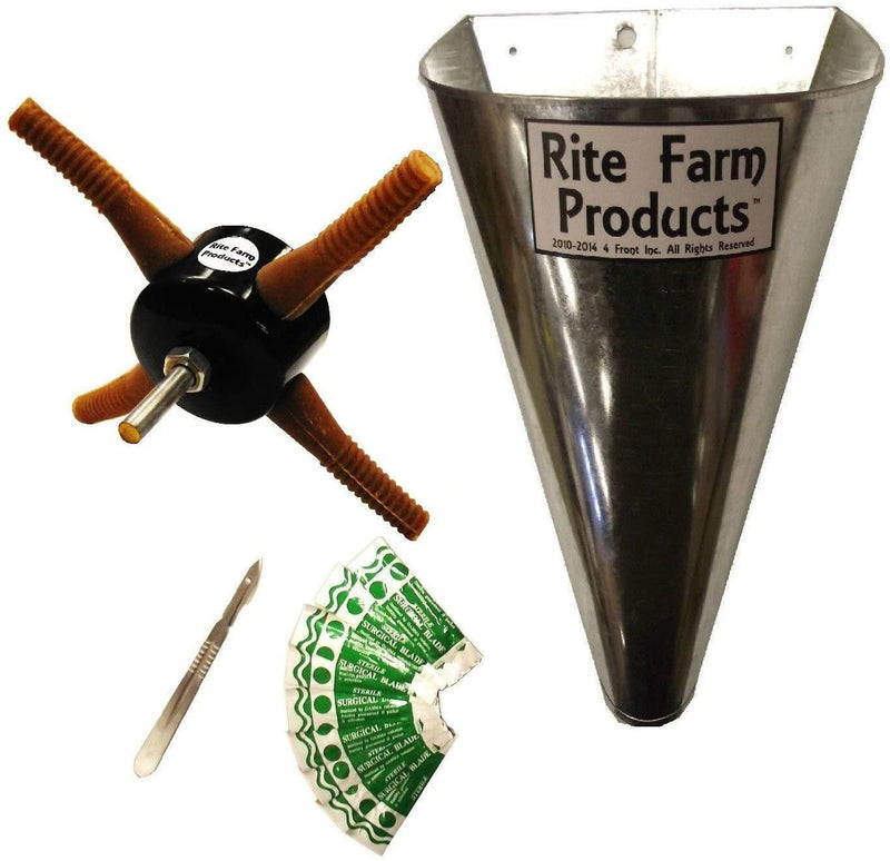 Processing kit, L4 plucker, kill cone, scalpel, & 10 blades