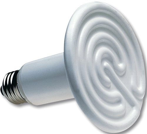 White 100 Watt ceramic emitter heater bulb