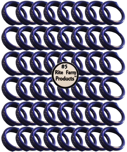 48 leg bands BLUE in color #5 with a 5/16" inside diameter