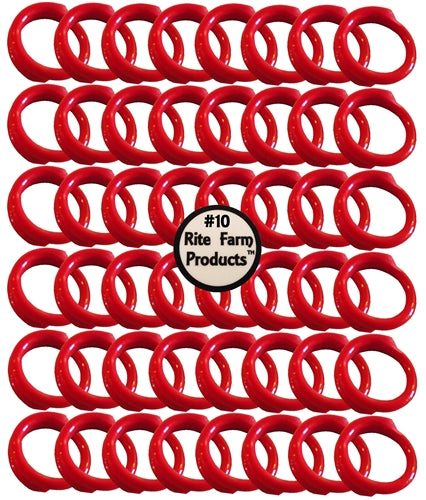 48 leg bands RED in color