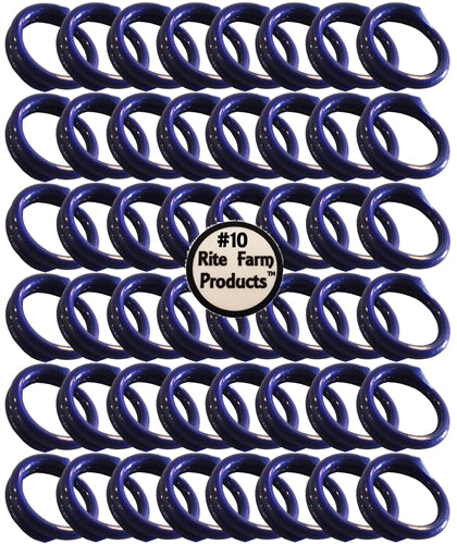 48 leg bands BLUE in color #10 with a 5/8" inside diameter