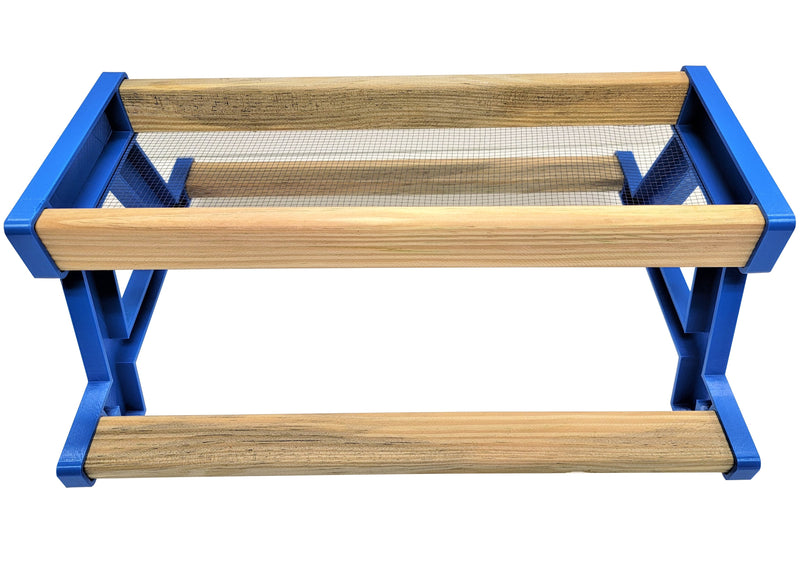 16 Inch Long Blue Chicken Picnic Table Chicknic Treat Feeder Bench