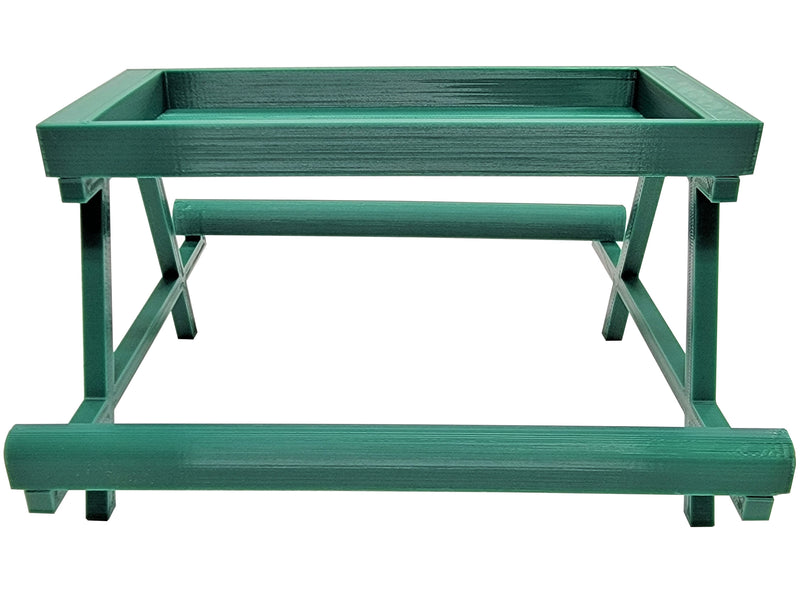 7 Inch Long Green Chick Picnic Table Chicknic Treat Feeder Bench