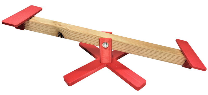 22 Inch Long Red Chicken Teeter Totter Seesaw Poultry Perch