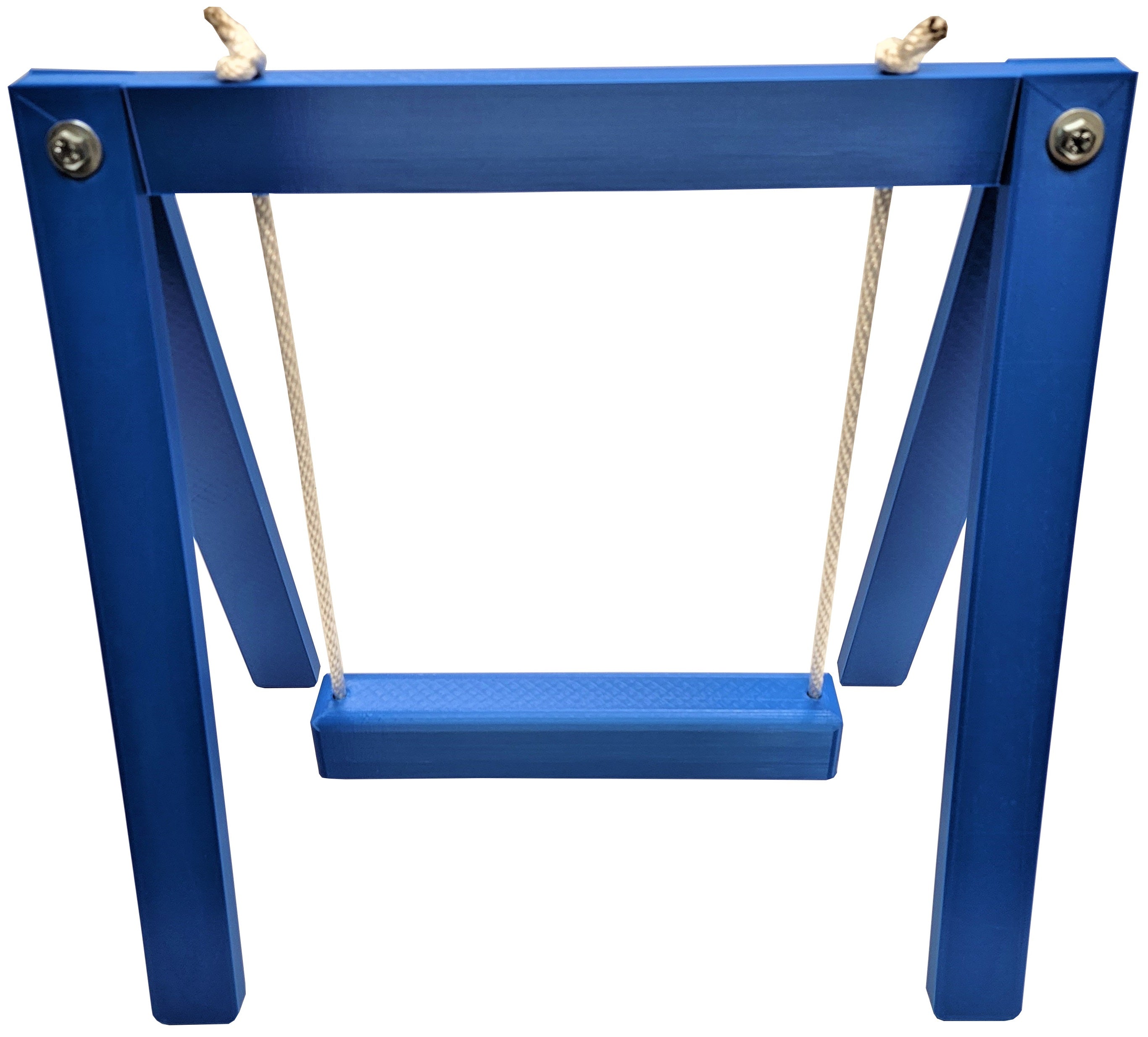 15 Inch Tall Blue Chicken Swing Set Poultry Perch