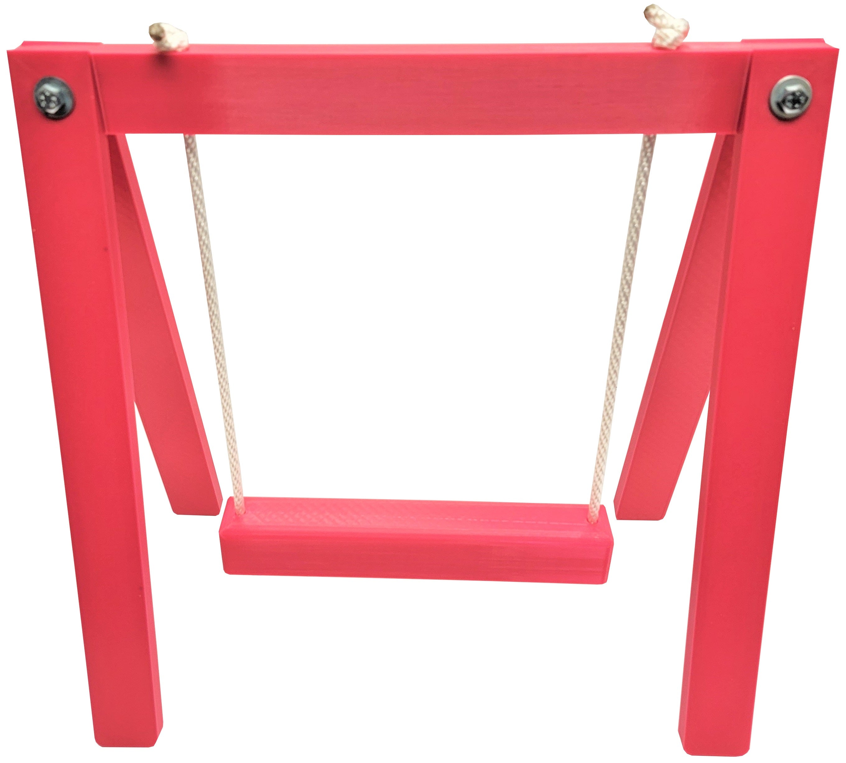 15 Inch Tall Pink Chicken Swing Set Poultry Perch