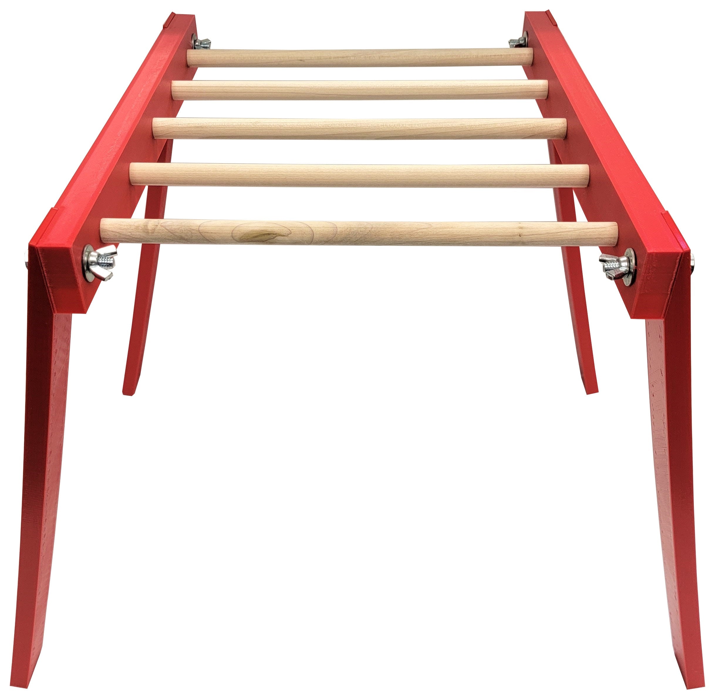 20.5 Inch Long Red Chicken Monkey Bars Poultry Perch