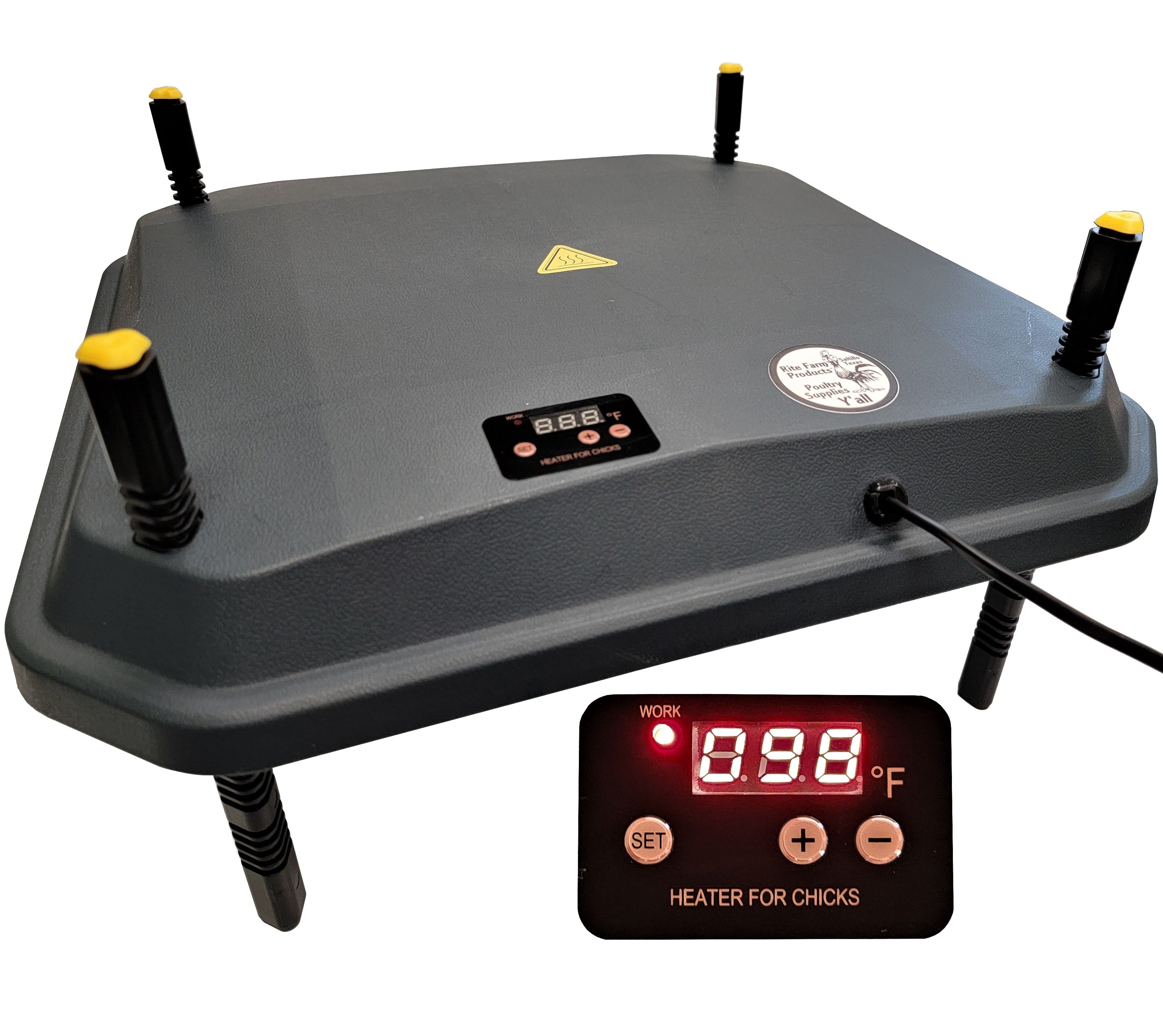 16"x16" Chick Brooder Heating Plate 42-Watts Digital Heat Temperature Adjustable