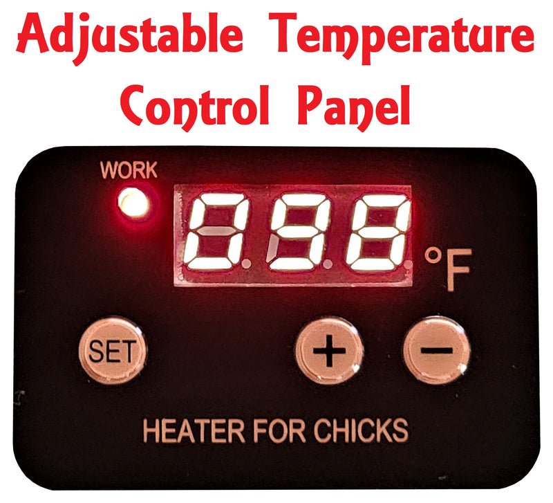 16"x16" Chick Brooder Heating Plate 42-Watts Digital Heat Temperature Adjustable