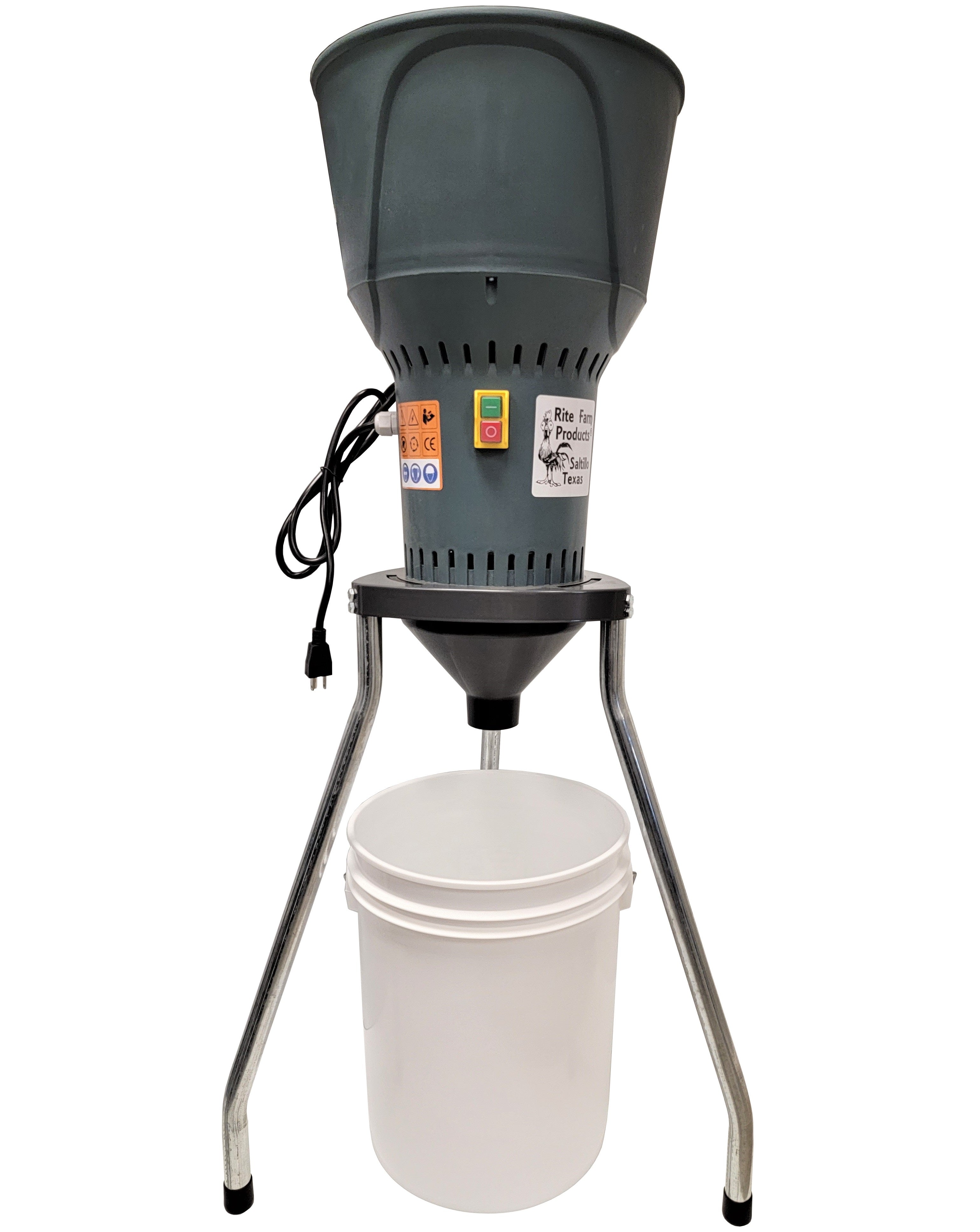 Feed & Grain Grinding Mill Electric 110v Includes all 9 Grinder Plates & Legs