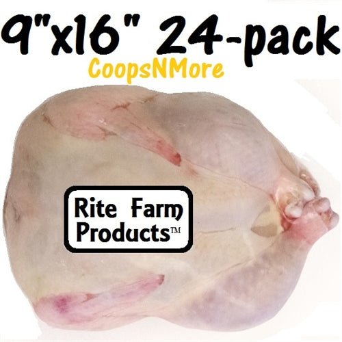 24 pack of 9"x16" Poultry Shrink Bags Chicken Freezer
