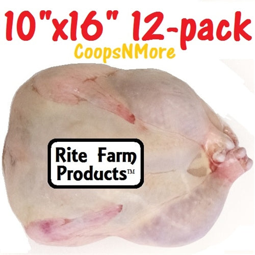 12 pack of 10"x16" Poultry Shrink Bags Chicken Freezer