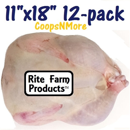 12 pack of 11"x18" Poultry Shrink Bags Chicken Freezer