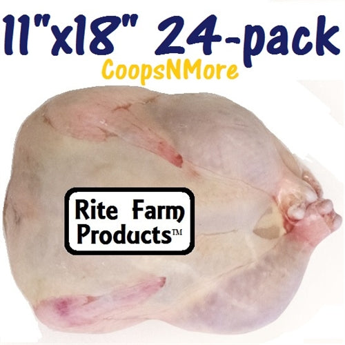24 pack of 11"x18" Poultry Shrink Bags Chicken Freezer