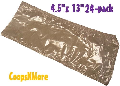 24 pack of 4.5"x13" Quail/Poultry Shrink Bags Chicken Freezer