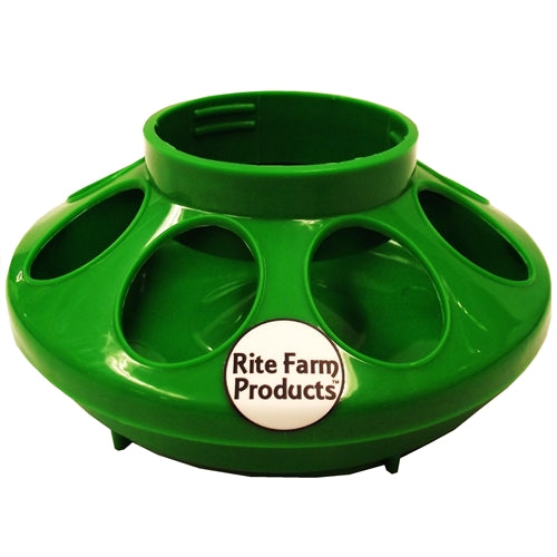 Rite Farm Products Green 8 Hole Chick Feeder Base