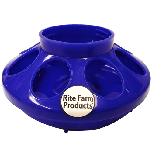 Rite Farm Products Blue 8 Hole Chick Feeder Base