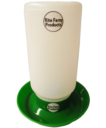 Rite Farm Products Green Chick Waterer & Quart Jar