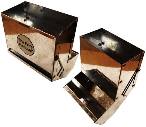 36oz Rite Farm Products 6 inch solid base rabbit feeder No lid