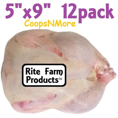 12 pack of 5"x9" Quail Grouse Shrink Bags Poultry Freezer