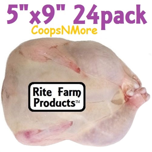 24 pack of 5"x9" Quail Grouse Shrink Bags Poultry Freezer