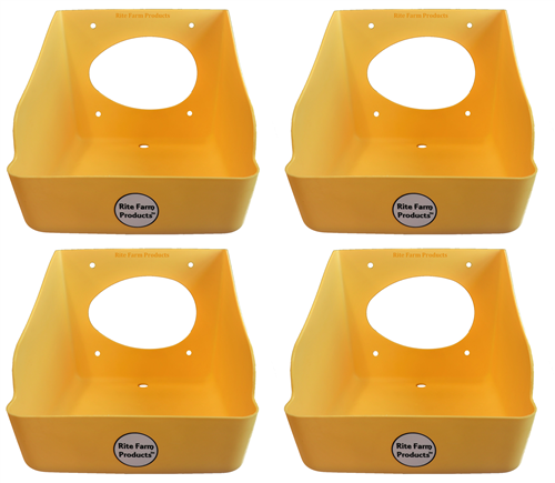 4 Pack Of Poly Nesting Boxes For Chicken And Poultry Egg Laying