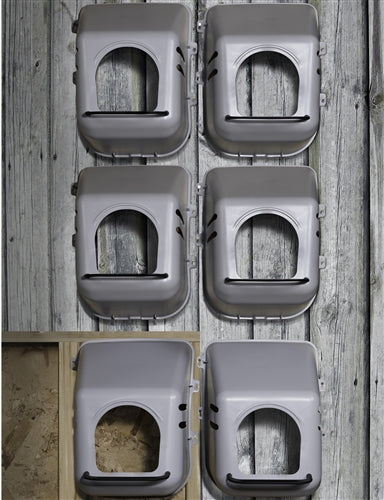 4 Pack Of Large wall mount poly egg nesting boxes